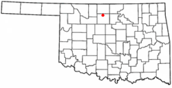 Location of Kremlin, Oklahoma