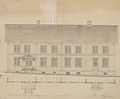 Hovedbygningen på Plogstad i Ullensaker, 1864
