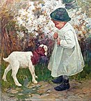 Little Girl with Goat