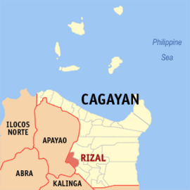 Rizal na Cagayan Coordenadas : 17°50'52"N, 121°20'42"E