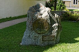 Plaque commémorant l'escalade du Mont Aiguille 1492-1992