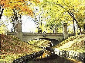 Le pont des Chapelets au sanctuaire Notre-Dame-du-Cap.