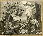 Иллюстрация «Карманного календаря Г. К. Лихтенберга». По У. Хогарту. Между 1794 и 1835. Офорт