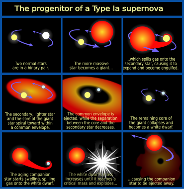 Formation of a type Ia supernova Progenitor IA supernova.svg