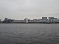 Toyosu Market seen from Tokyo Bay