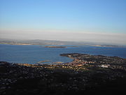 Vista (parte central) dende A Curota (Pobra do caramiñal).