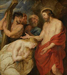 Christ and Mary Magdalene (Peter Paul Rubens, 1618) RubensSimonCyreneCarriesCross.jpg