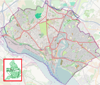 Location map United Kingdom Southampton