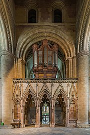 The organ and rood screen