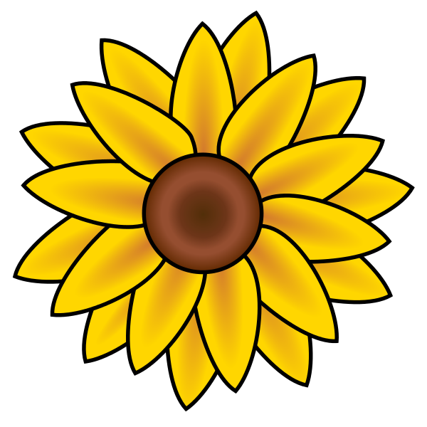 Tiedosto:Sunflower clip art.svg