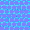 Trihexagonal tiling.