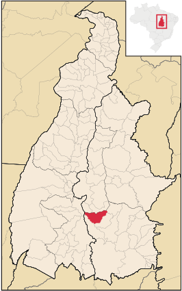 Kaart van Santa Rosa do Tocantins