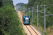 TER 859609 richting Nantes vlak voor Nort-sur-Erdre in 2014