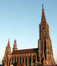 Ulm Minster, tallest church in the world (2003) UlmMinster0061a.jpg