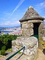 Garita no alto da Fortaleza do Castro, Vigo.