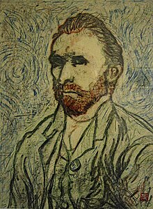 Vincent, barevná tuha na papíře, 2002