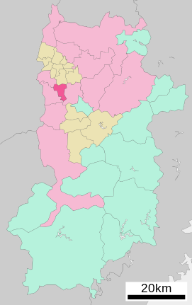 Lokasi Yamatotakada di Prefektur Nara