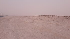 Zone sommitale, depuis la route longeant la frontière saoudienne.
