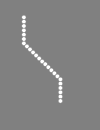 Gegengleisanzeiger (Zs 6) als Lichtsignal (links) und Formsignal (rechts)