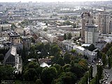 Панорама вулиці від бульвару Тараса Шевченка до Вокзальної площі