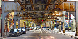 20090503 under Chicago L on Franklin Street.jpg