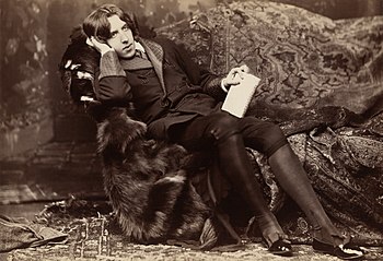 English: Oscar Wilde, photographic print on ca...
