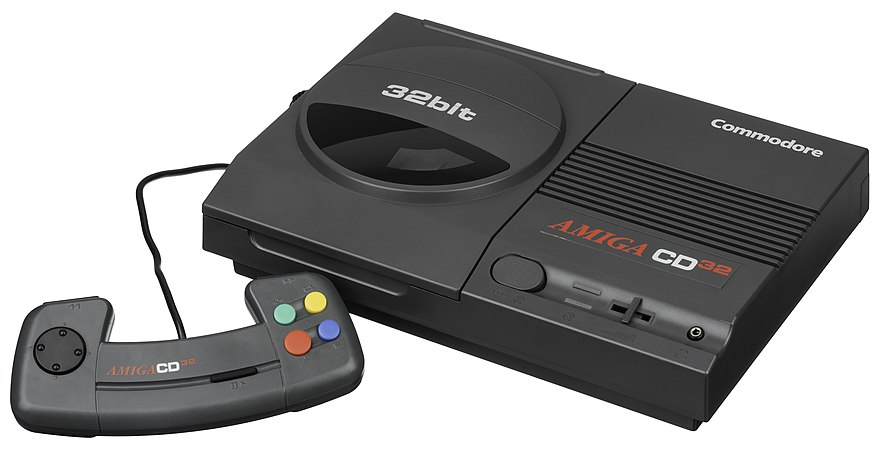 An Amiga CD32 and controller.