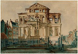 Après l'incendie de février 1864