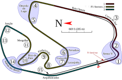 Η πίστα Interlagos.