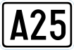 A25 shield}}