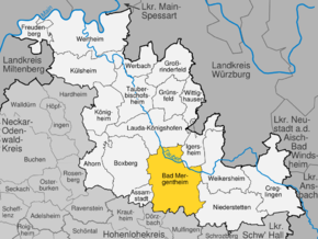 Poziția localității Bad Mergentheim