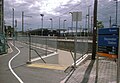 Former ground-level station entrance, April 2006, prior to the 2016 rebuild.