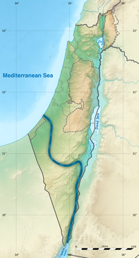 Ben Gurion Canal topographic map