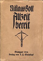 Swiss Boy Scout book "Allzeit bereit“ (Always prepared) from 1916