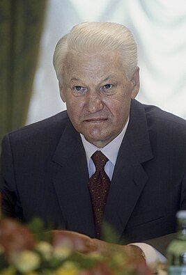 Boris Nikolajevič Jel'cin, oficialine fotokuva vn 1997 1. päiväl semendkud