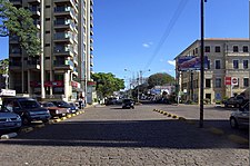 Een straat in Botucatu