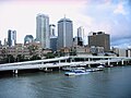 View of Brisbane from Victoria Bridge.