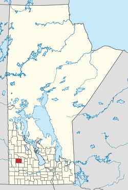 Location of the RM of Yellowhead in Manitoba