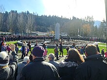 CFB Chilliwack memorial at Keith Wilson and Vedder Nov 11 2018