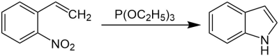 Reaktionsschema Cadogan-Sundberg-Indolsynthese