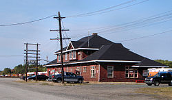 Railroad station in Cartier