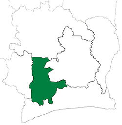 Location of Centre-Ouest