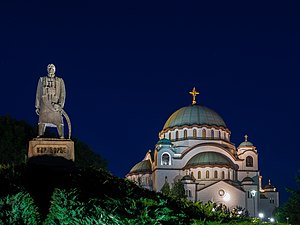 St. Sava's Serbian Orthodox Cathedral in Belgrade Church of Saint Sava (Belgrade, Serbia).jpg