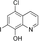 Skeletal formula of clioquinol
