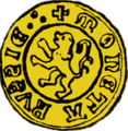 "Moneta Rvssie" coined in 1382 based on groschen