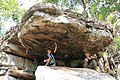 Image 14Archaeologists examine prehistoric cave paintings in Pursat province (from Early history of Cambodia)