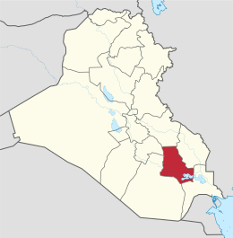 Governatorato di Dhi Qar – Localizzazione