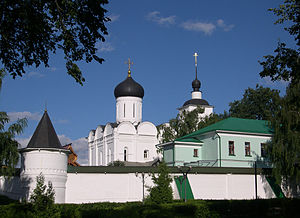 Монастырь в 2006 году: собор Бориса и Глеба, ограда, настоятельский корпус