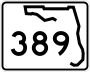 State Road 389 marker
