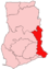 Location of Vola Region in Ghana